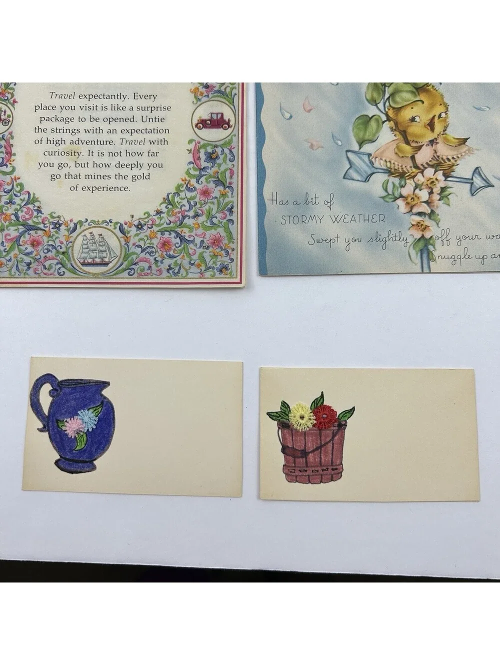 Vintage Get Well Card Recovery Prediction Anthropomorphic Sun Unused 1950s   N-2